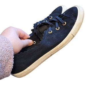 Converse Women's Black Suede Casual Slip On Shoes Size US 7